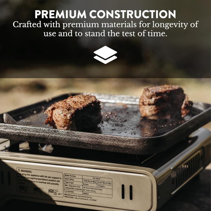 Gas One GS-3400P Propane or Butane Stove Dual Fuel Stove Portable Camping Stove - Patented - with Carrying Case Great for Emergency Preparedness Kit - Image 4